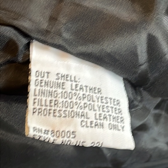 This beautiful USA size 2X all leather patriotic vintage coat - Picture 11 of 12